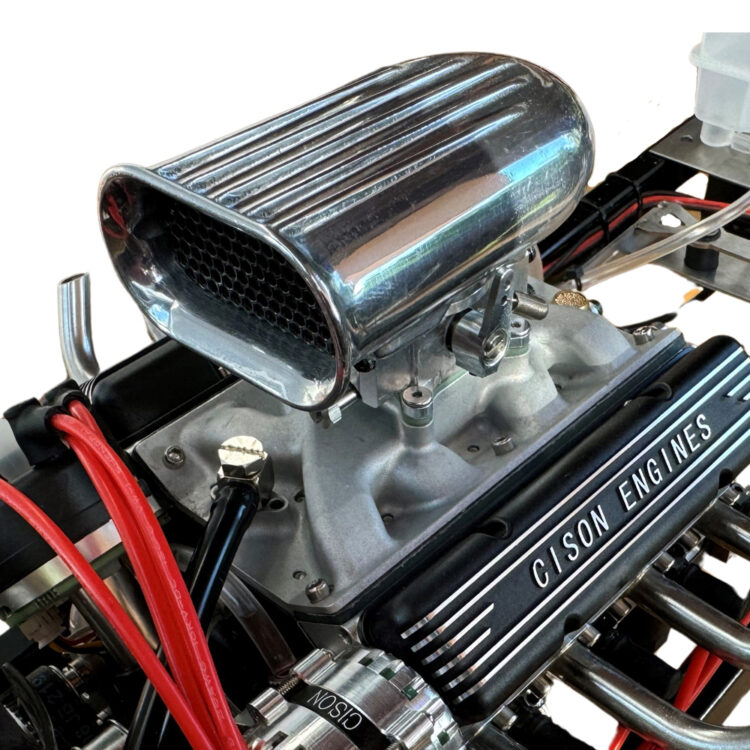 Hilborn Style Luftfilter designt für den CISON V8 Motor – Bild 4